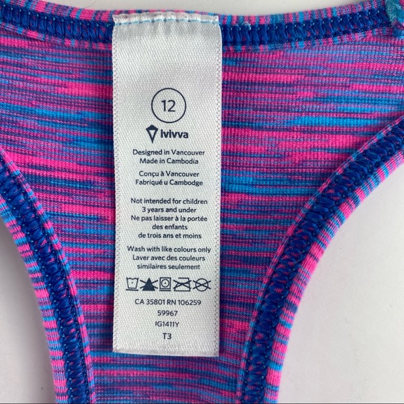 Ivivva Girl's Racerback Tank Top Size 12 - Picture 6 of 6
